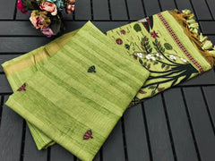 Ghicha Cotton Designer Weaving Saree