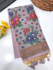 Soft Muga Cotton Jamdani Buttas Saree