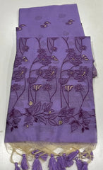 Soft Chanderi Cotton Resham Weaving & Jamdani Pallu Saree