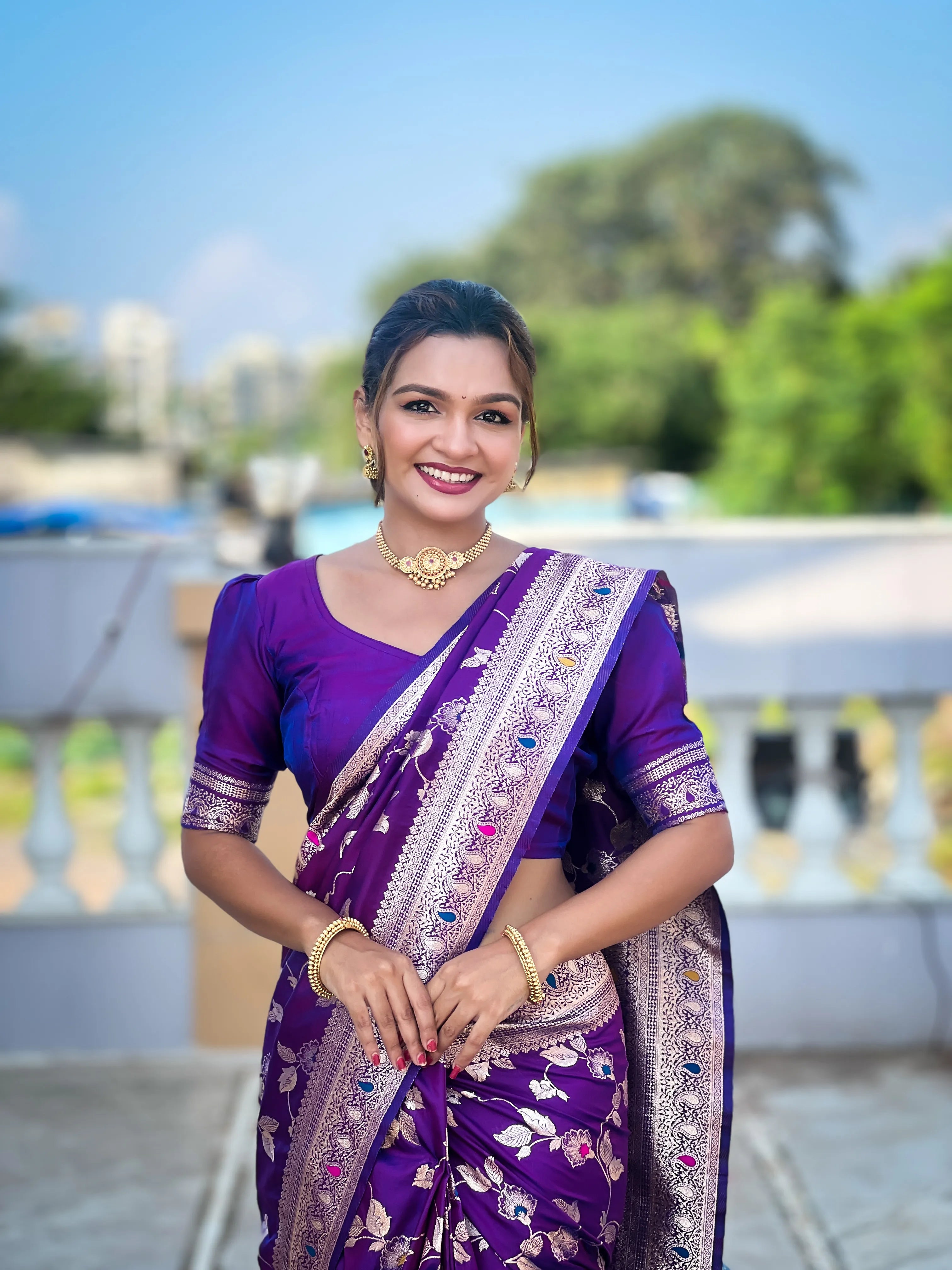 Pure Banarasi Silk Zari Woven Saree