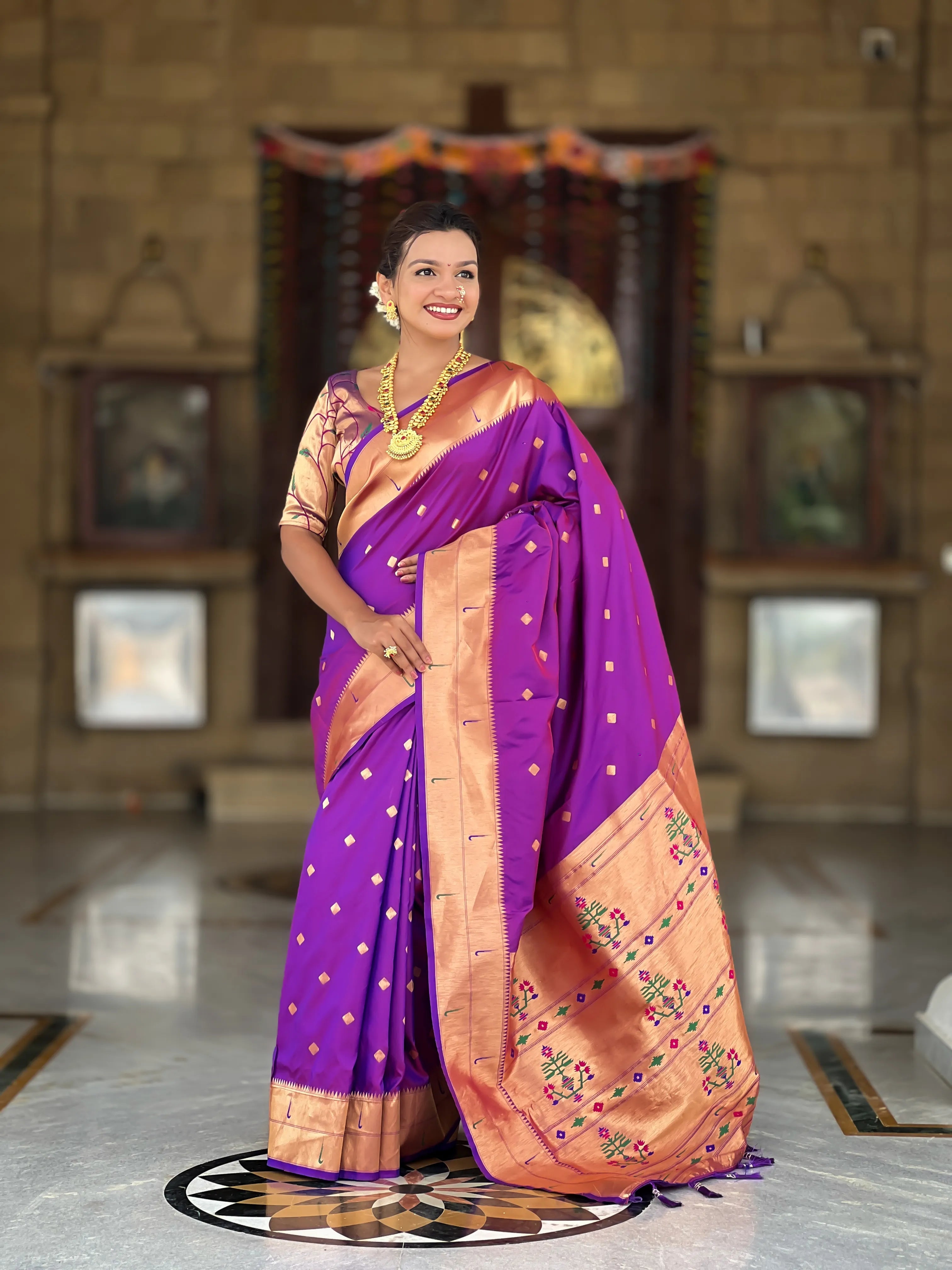 Soft Silk Designer Paithani Saree