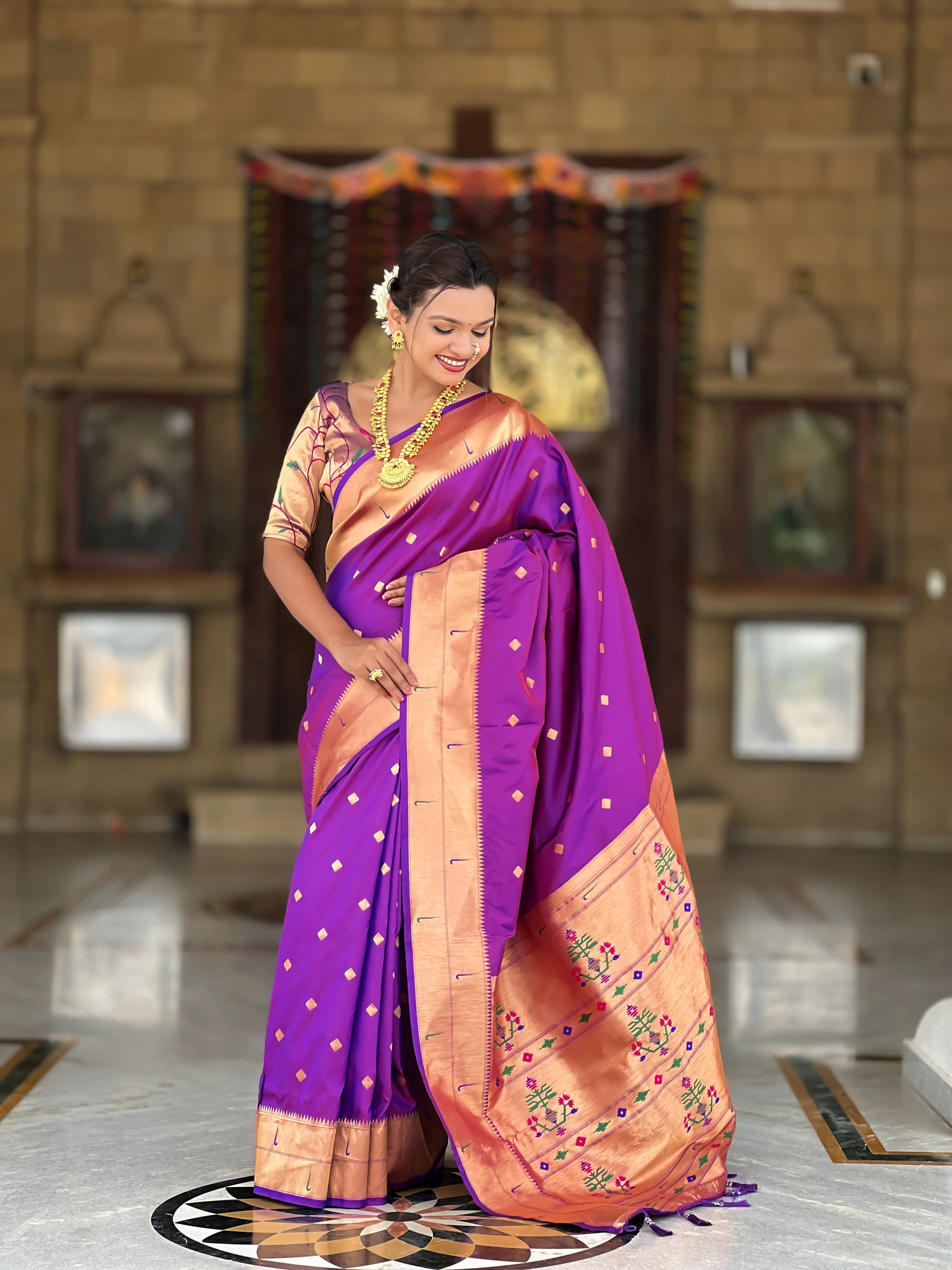 Soft Silk Designer Paithani Saree