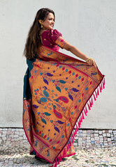 Soft Silk Swan Weaves Paithani Saree