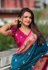 Soft Silk Swan Weaves Paithani Saree