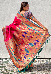 Soft Silk Swan Weaves Paithani Saree