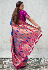 Soft Silk Swan Weaves Paithani Saree
