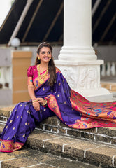 Soft Silk Swan Weaves Paithani Saree
