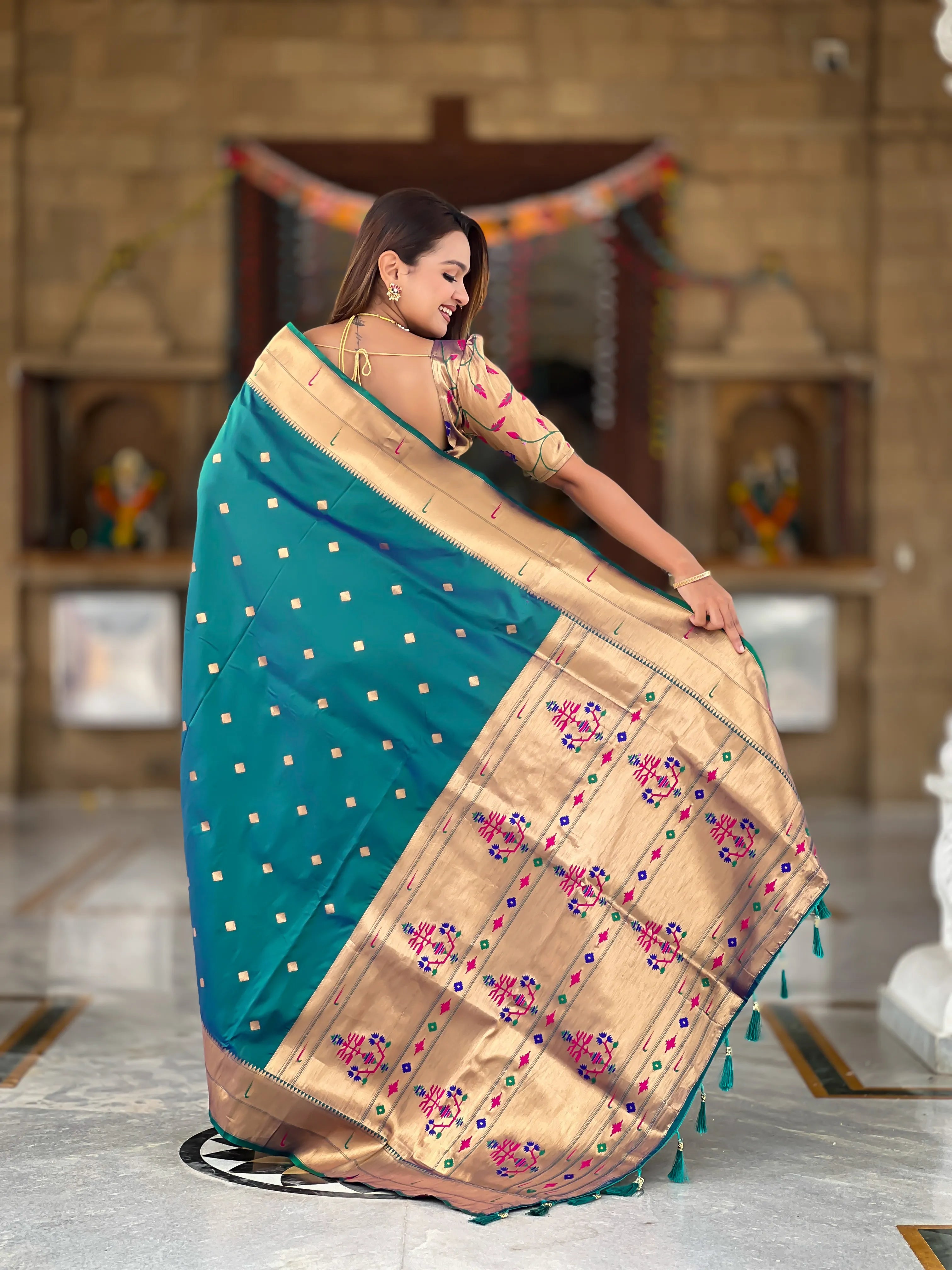 Soft Silk Designer Paithani Saree
