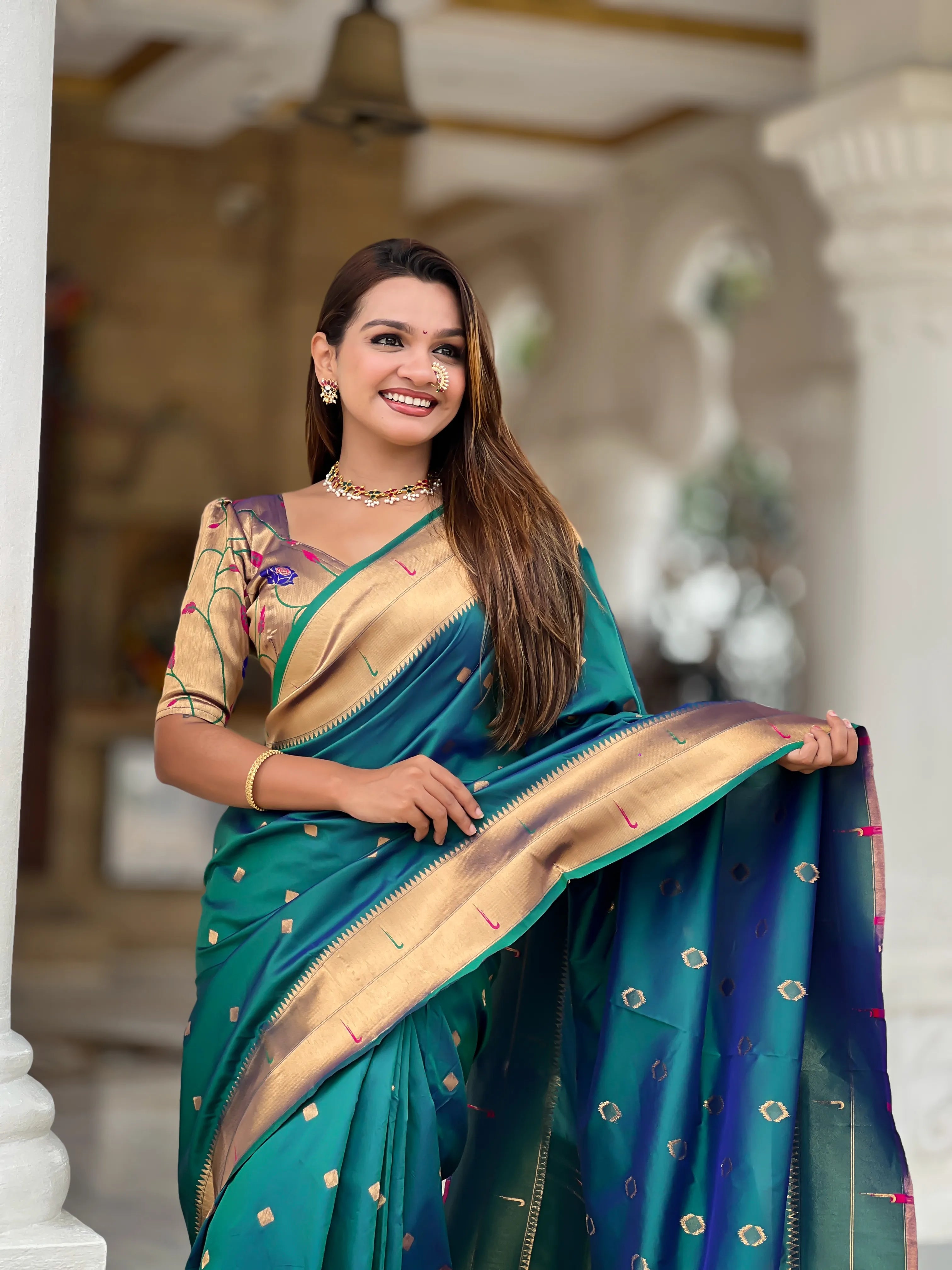 Soft Silk Designer Paithani Saree