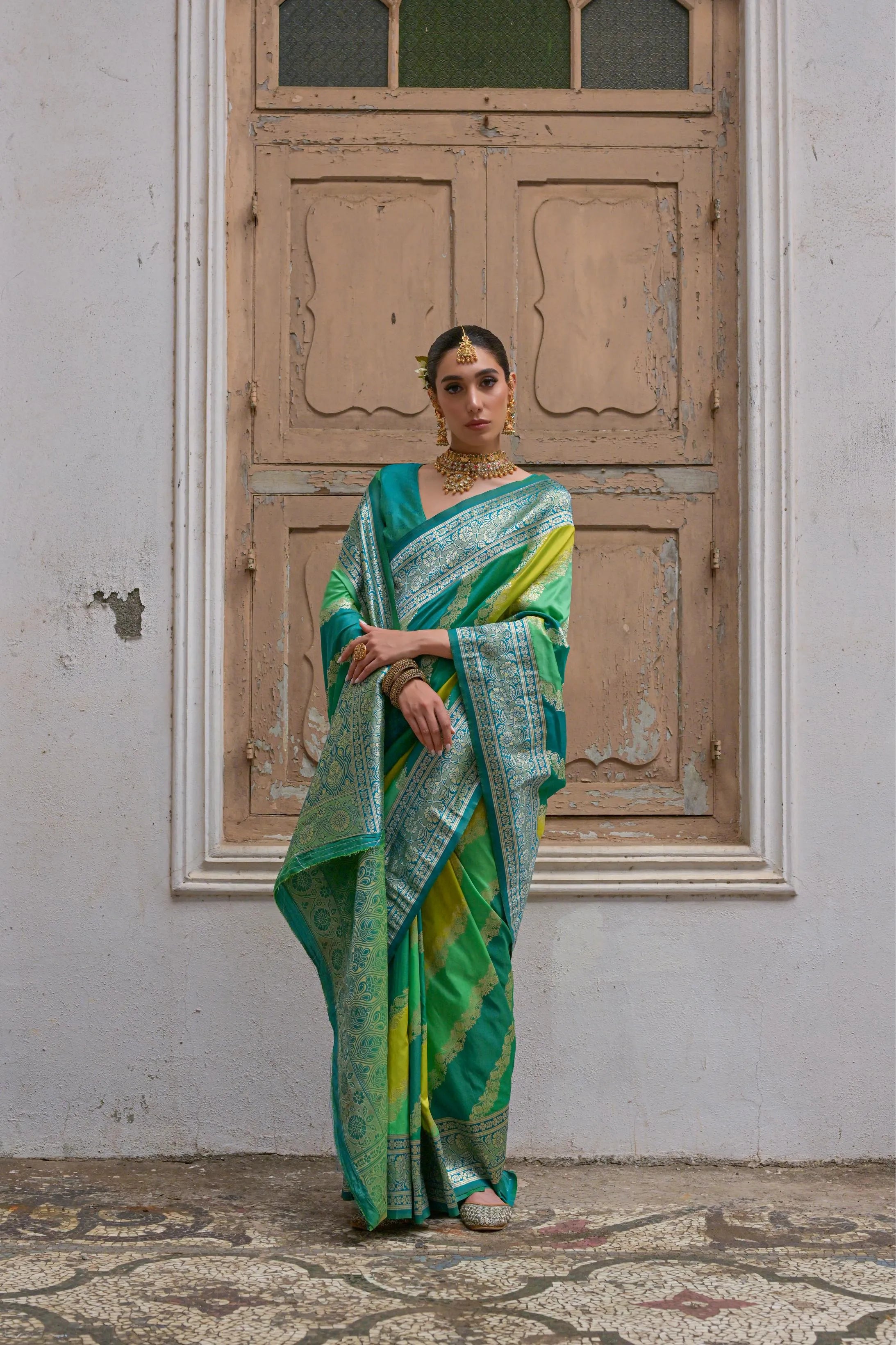 Banarasi Handlloom Rich Weaving Pallu Saree