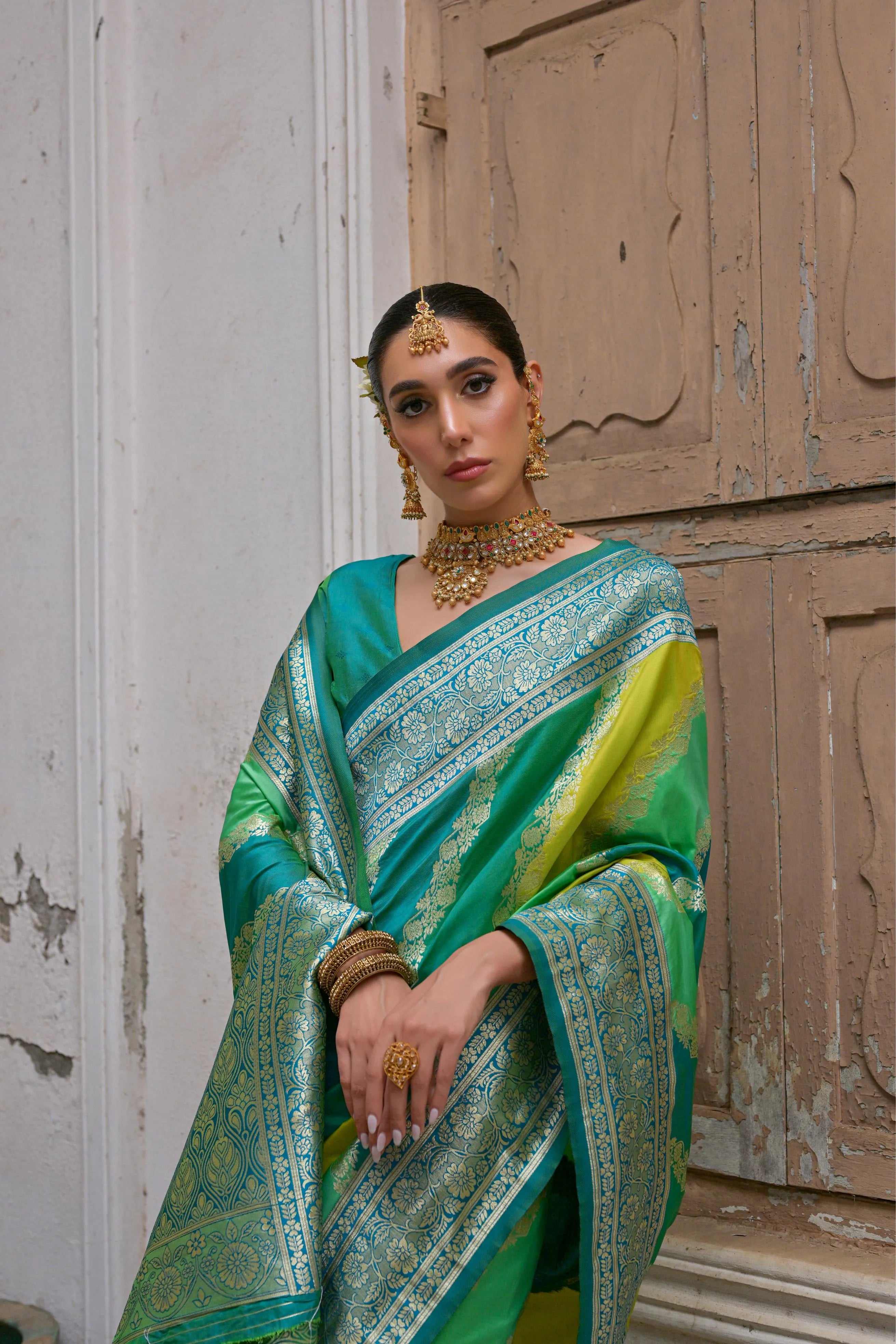 Banarasi Handlloom Rich Weaving Pallu Saree