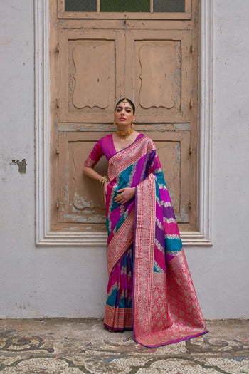 Banarasi Handlloom Rich Weaving Pallu Saree