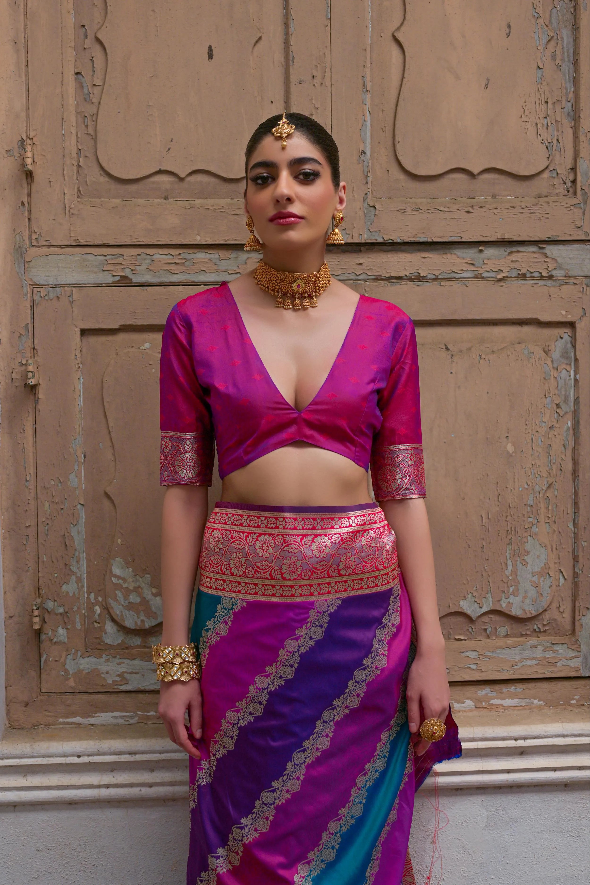 Banarasi Handlloom Rich Weaving Pallu Saree