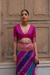 Banarasi Handlloom Rich Weaving Pallu Saree