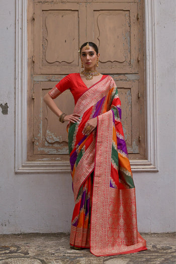 Banarasi Handlloom Rich Weaving Pallu Saree