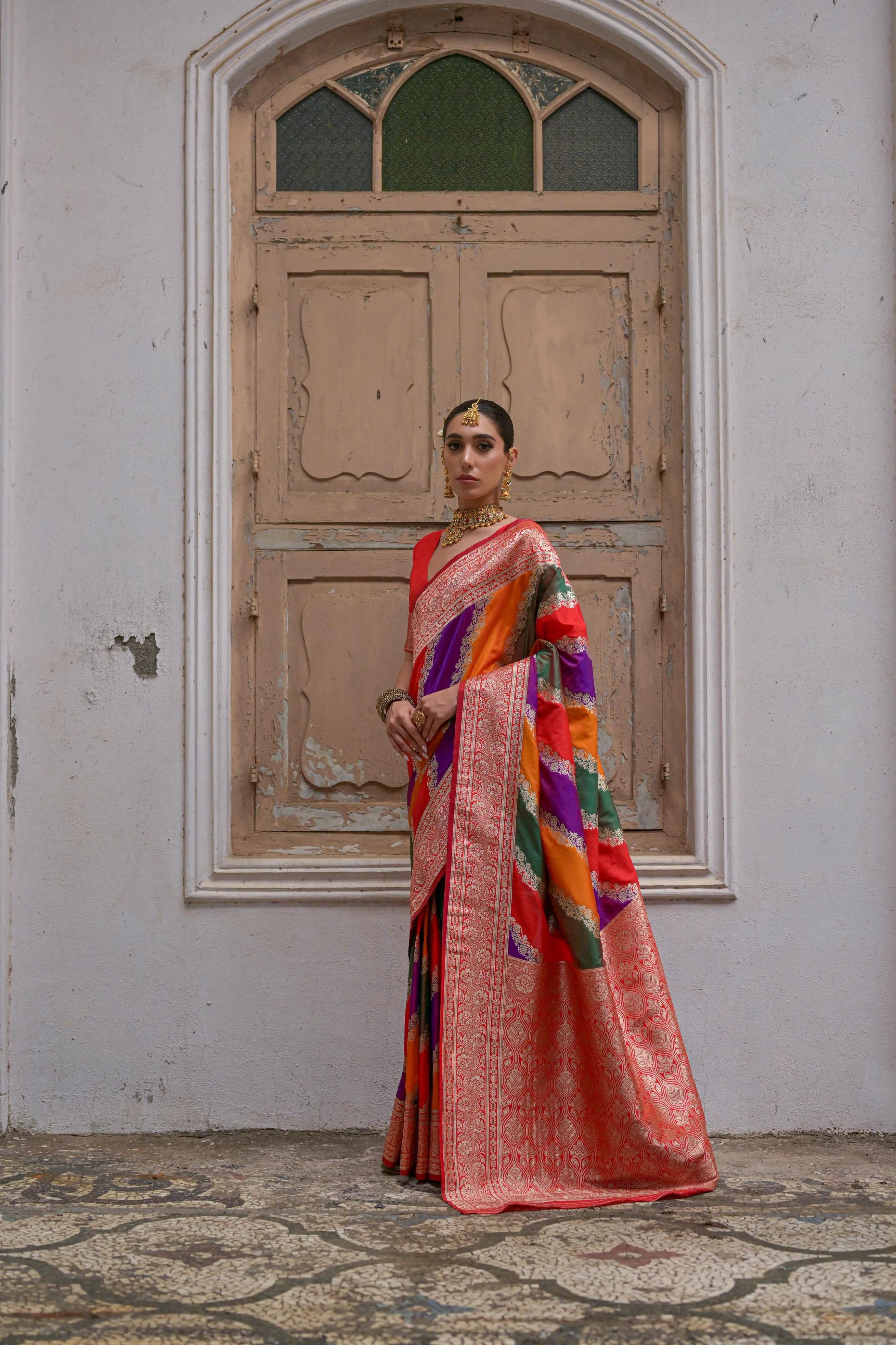 Banarasi Handlloom Rich Weaving Pallu Saree