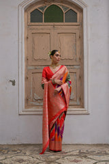 Banarasi Handlloom Rich Weaving Pallu Saree