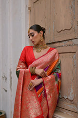 Banarasi Handlloom Rich Weaving Pallu Saree