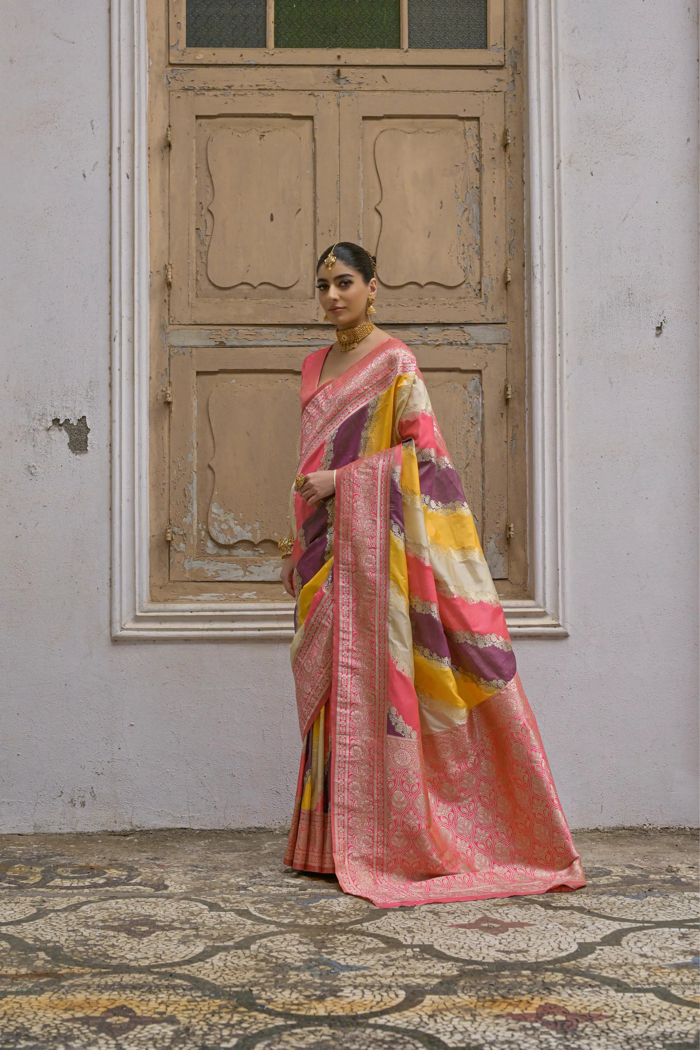Banarasi Handlloom Rich Weaving Pallu Saree