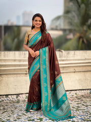 Soft Silk Rangoli Zari Saree – Traditional Edition