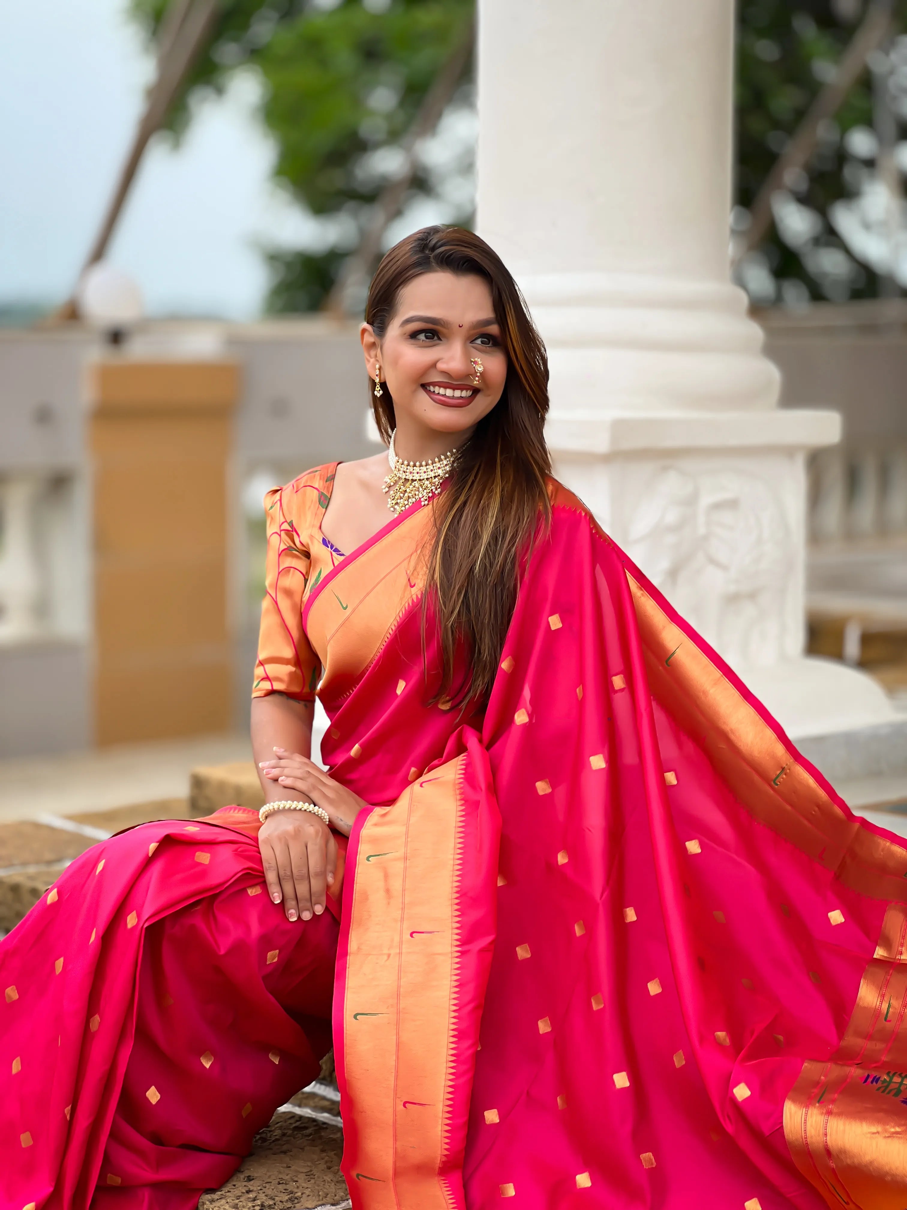 Soft Silk Designer Paithani Saree