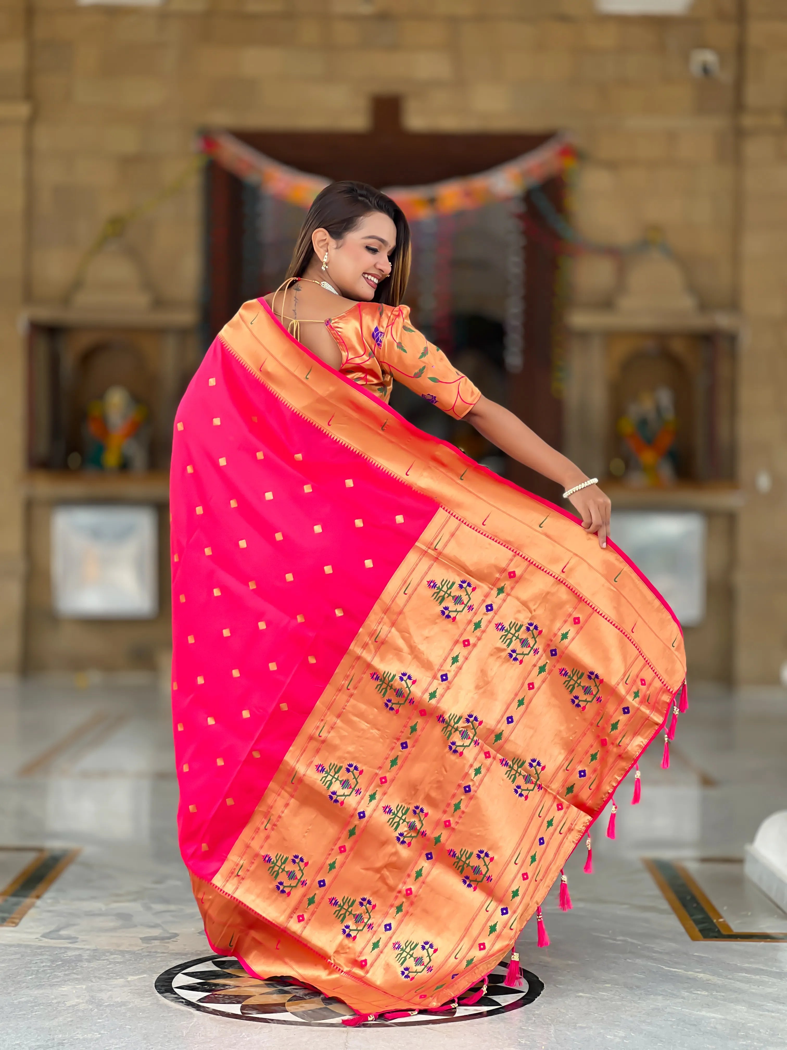 Soft Silk Designer Paithani Saree