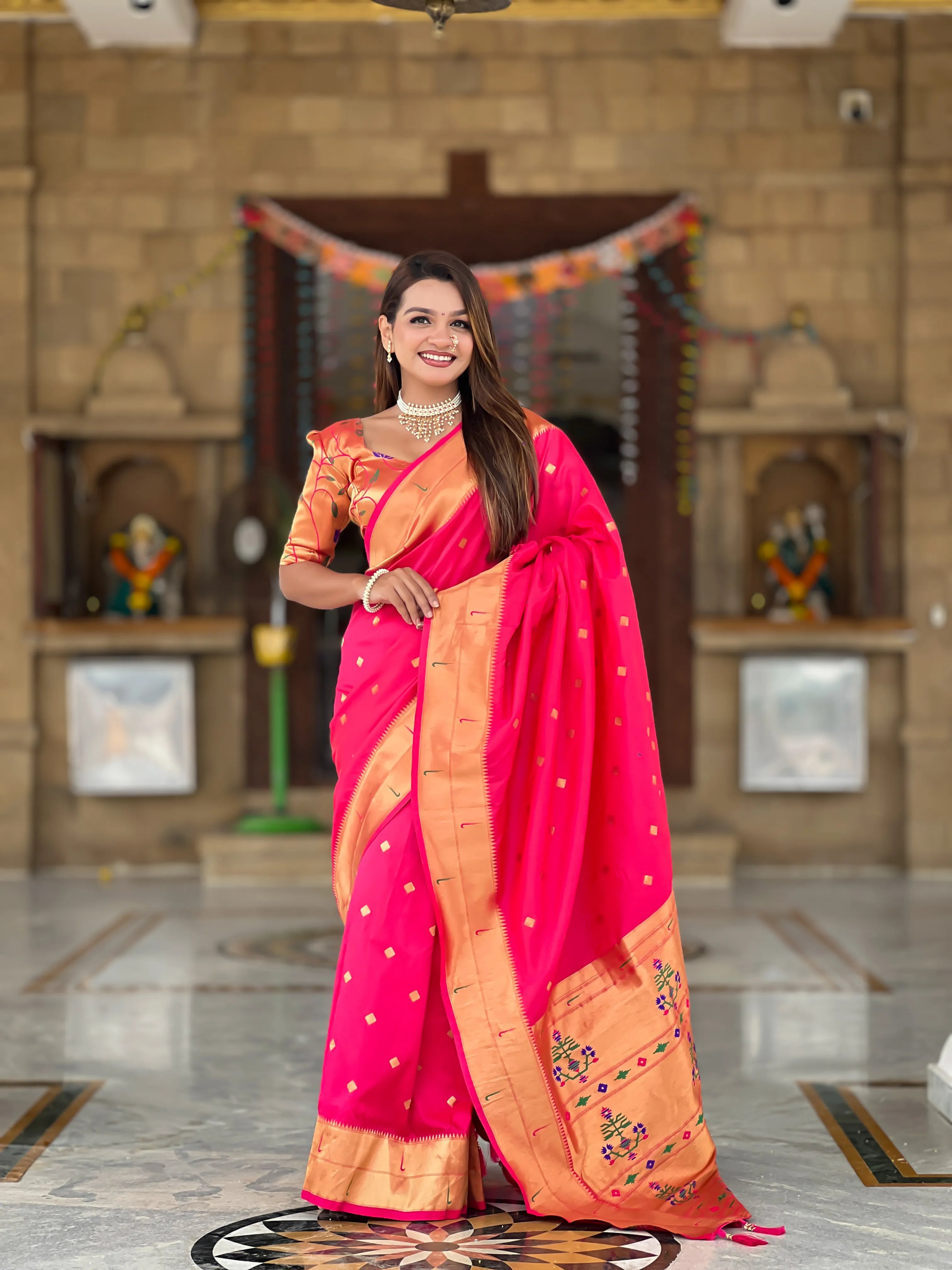 Soft Silk Designer Paithani Saree
