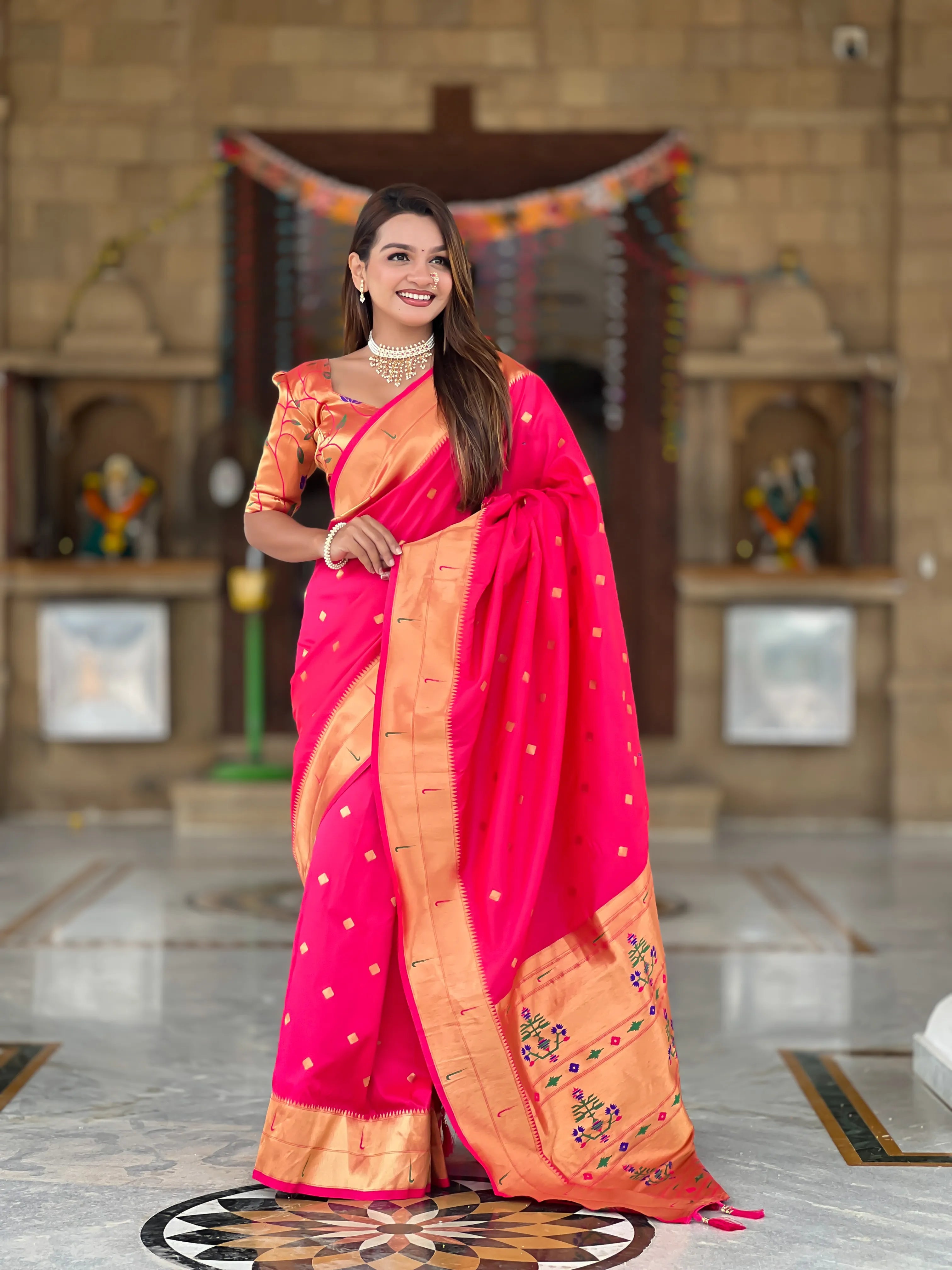 Soft Silk Designer Paithani Saree