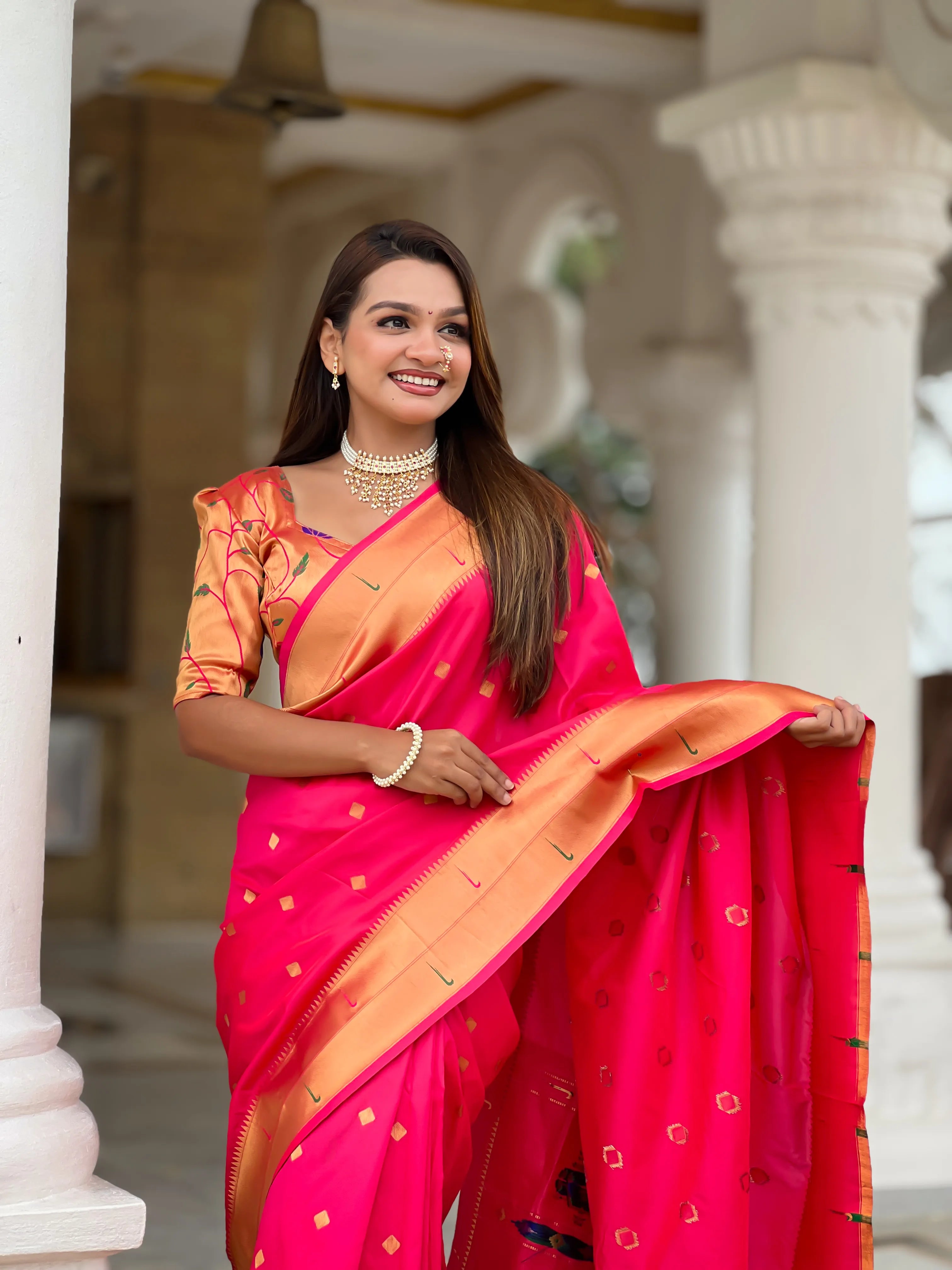 Soft Silk Designer Paithani Saree