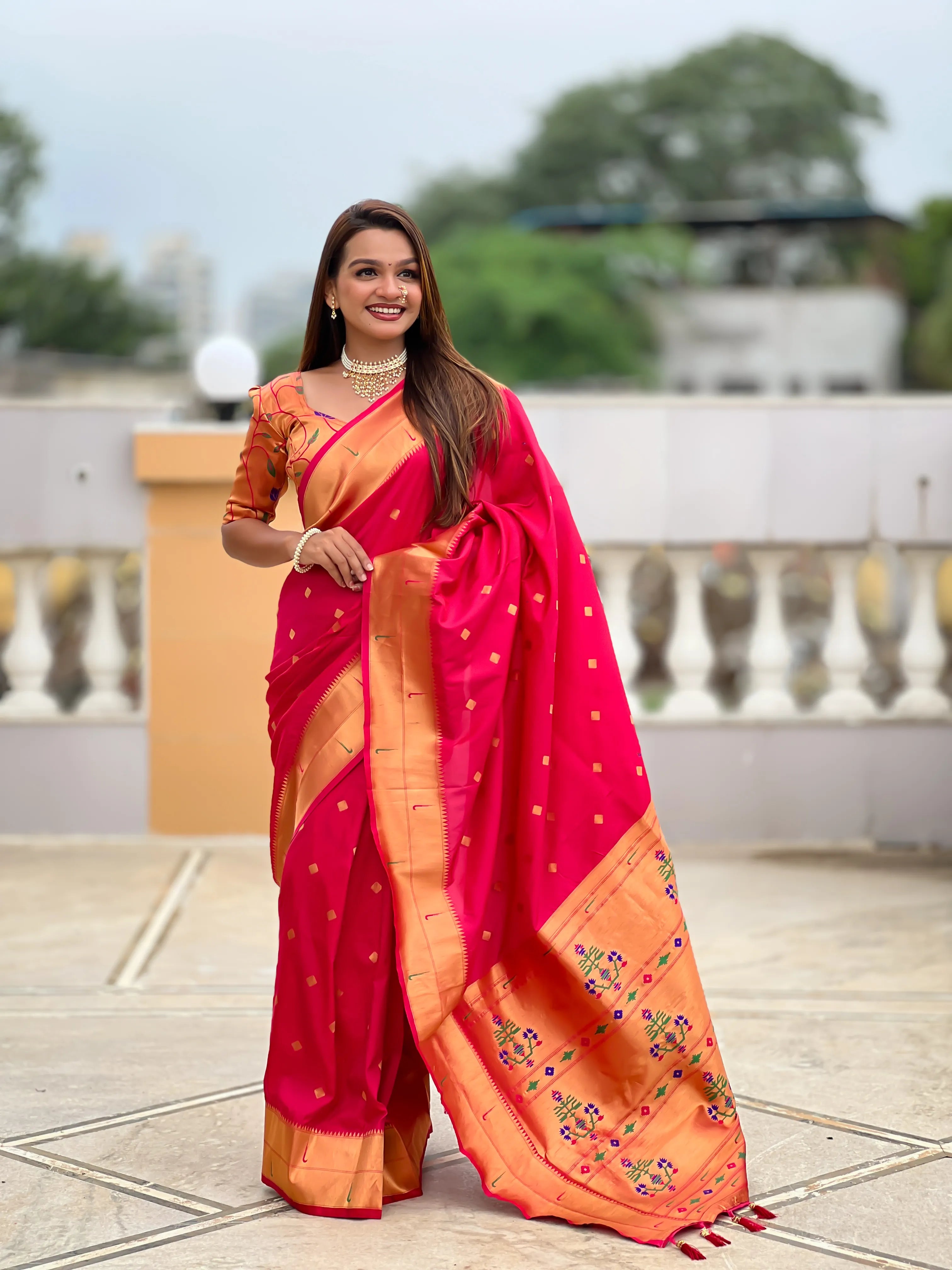 Soft Silk Designer Paithani Saree
