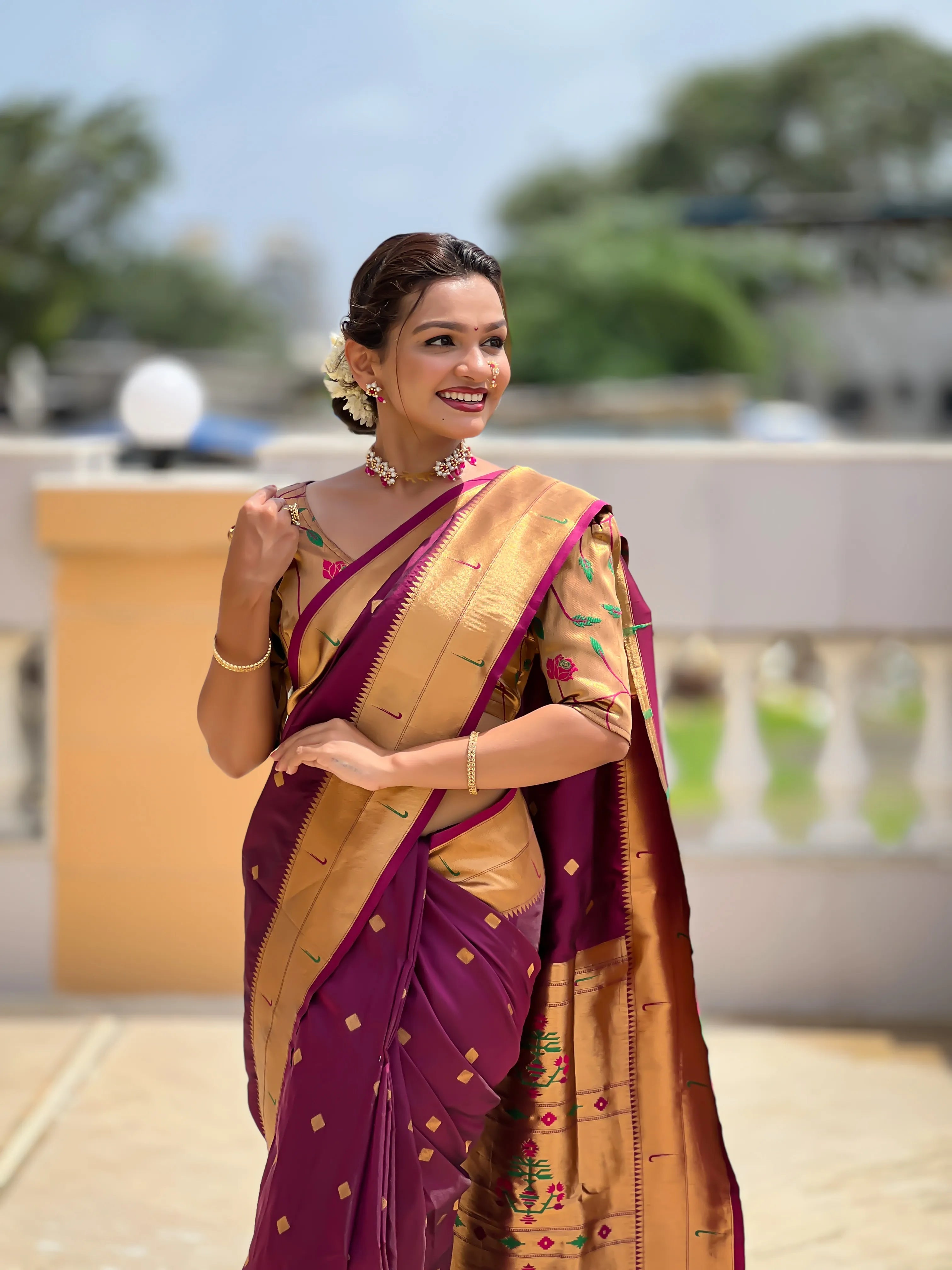 Soft Silk Designer Paithani Saree