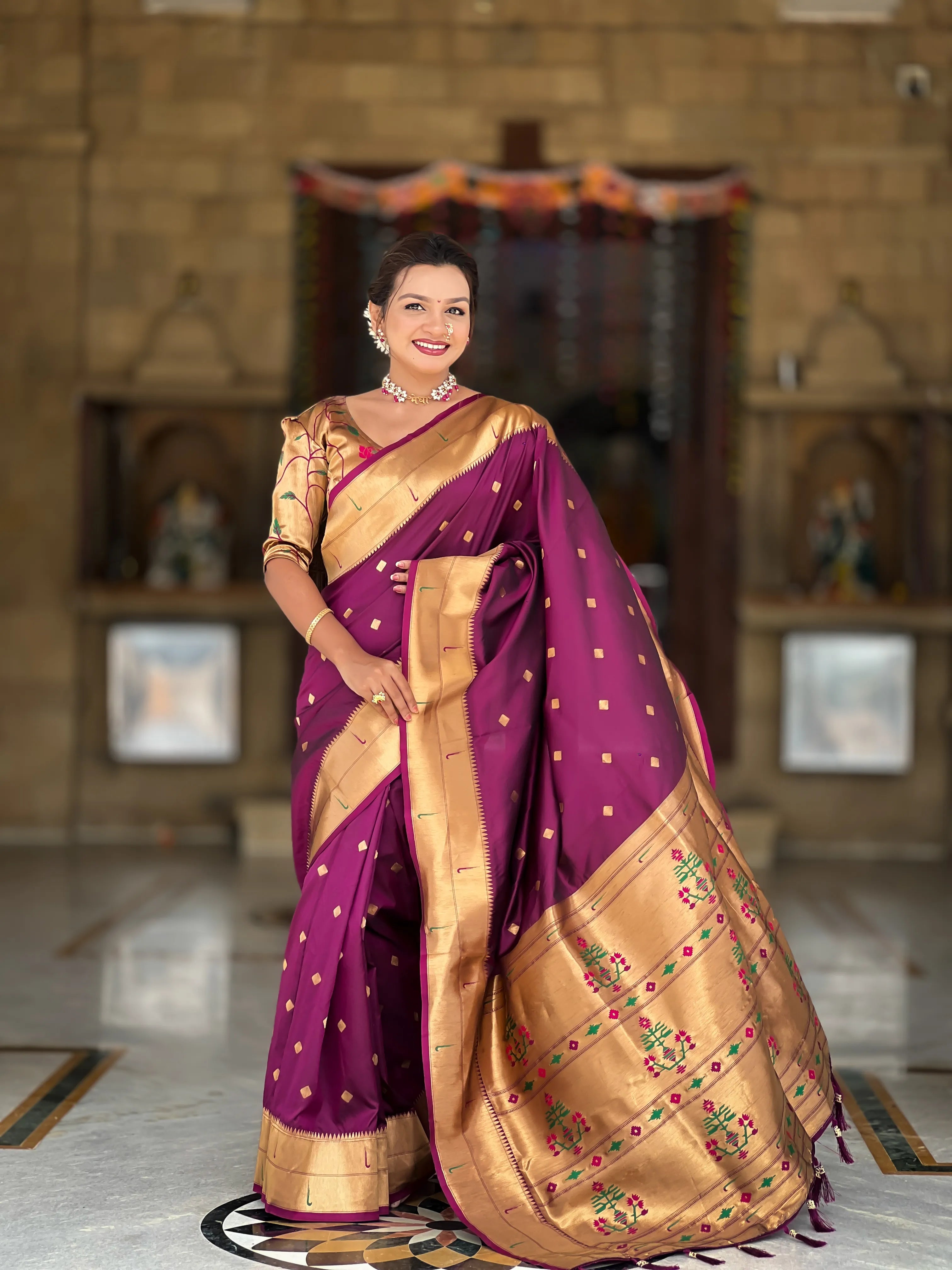Soft Silk Designer Paithani Saree