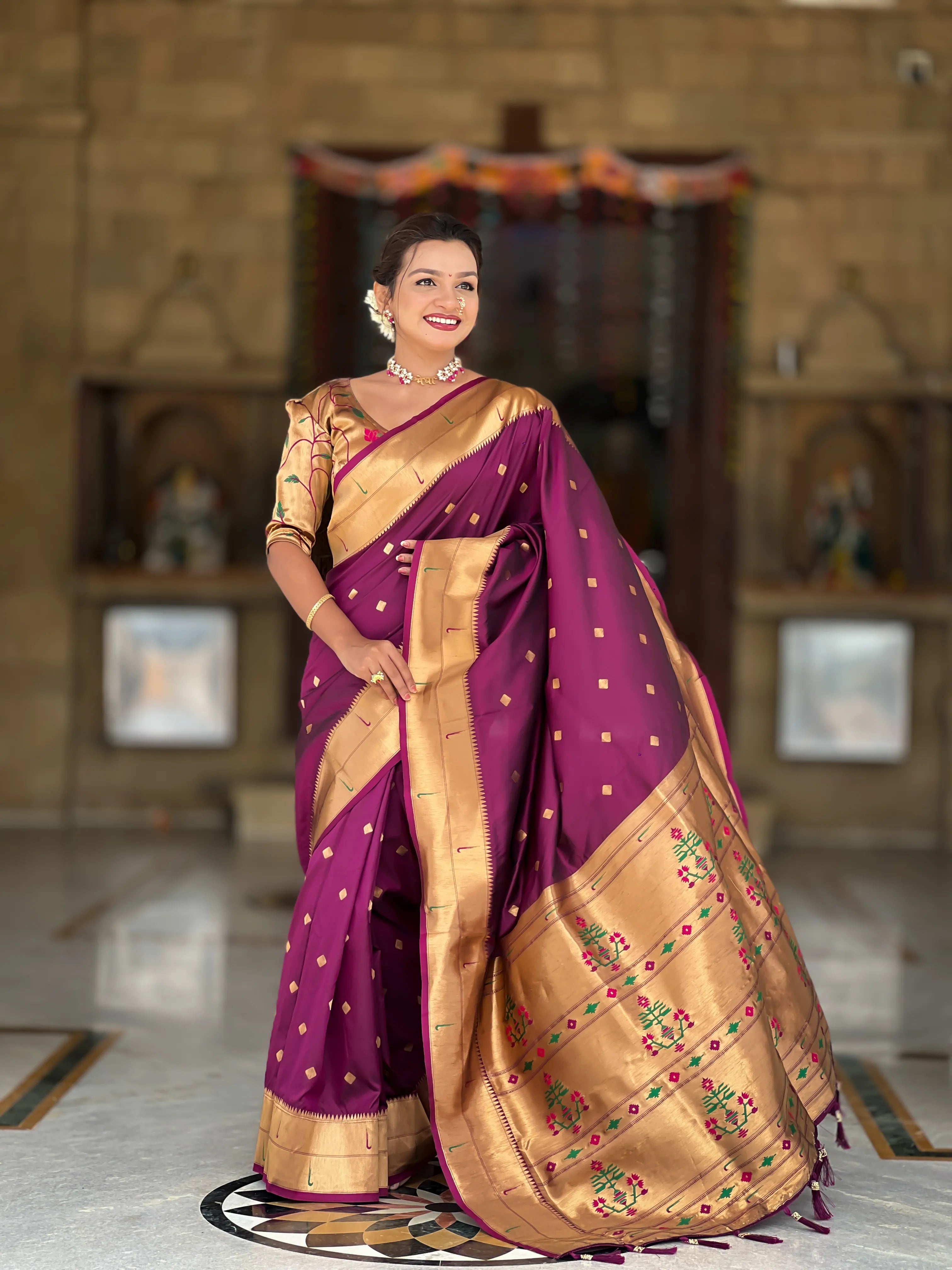 Soft Silk Designer Paithani Saree