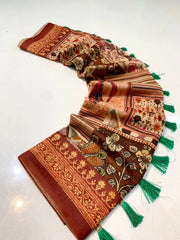 Cotton Kashmiri Digital Printed Saree