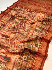 Cotton Kashmiri Digital Printed Saree