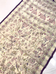 Malai Cotton Katha Printed Saree