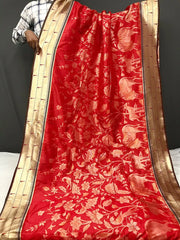 Maharashtrian 3D Pichwai Soft Silk Paithani Saree