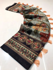 Kalamkari Digital Printed Cotton Saree