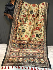Kalamkari Digital Printed Cotton Saree