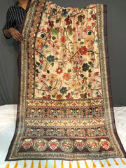 Kalamkari Digital Printed Cotton Saree