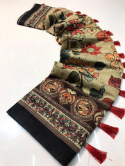 Kalamkari Digital Printed Cotton Saree