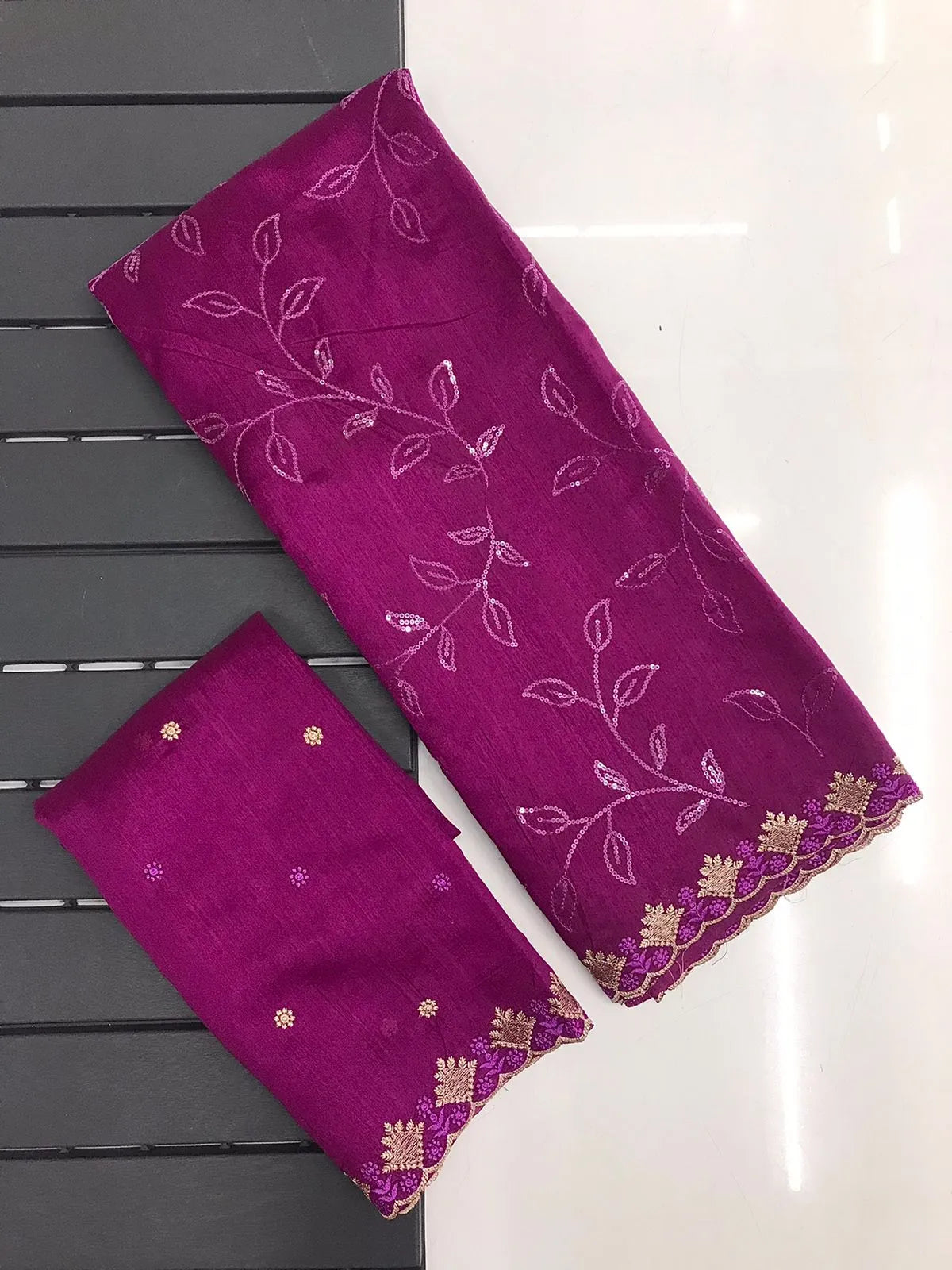 Ruhi Silk Jaal Work Sequence Saree