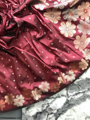 Copper and Gold Weaving Soft Silk Saree