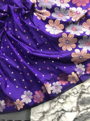 Copper and Gold Weaving Soft Silk Saree