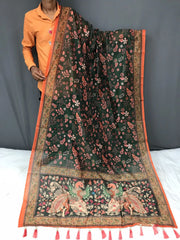 Kalamkari Printed Pure Malai Cotton Saree