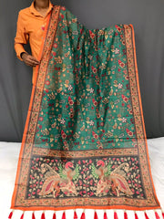 Kalamkari Printed Pure Malai Cotton Saree