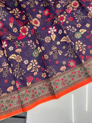 Kalamkari Printed Pure Malai Cotton Saree