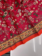 Kalamkari Printed Pure Malai Cotton Saree