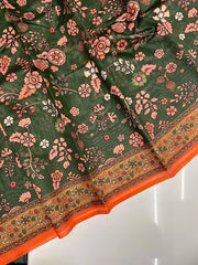 Kalamkari Printed Pure Malai Cotton Saree