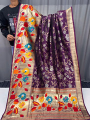 Paithani Soft Silk 3D Traditional Design Saree